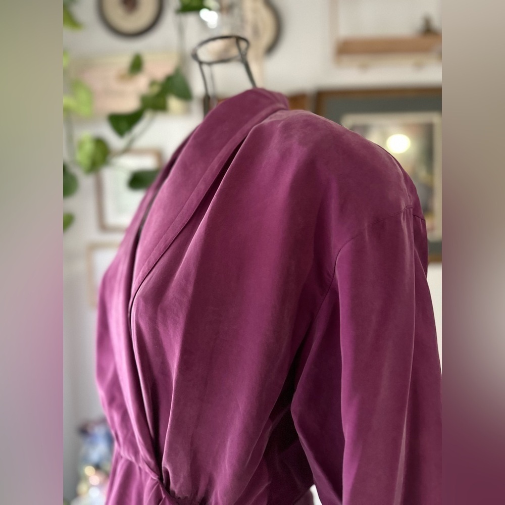 VINTAGE 80s, 100% silk gown, medium/8✨ - Picture 11 of 16